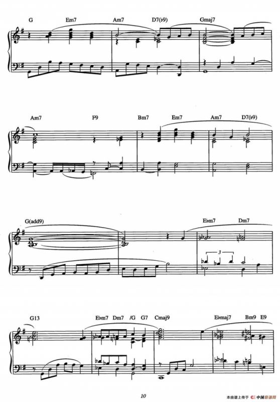 Ill Be Around（爵士钢琴酒吧独奏钢琴谱）