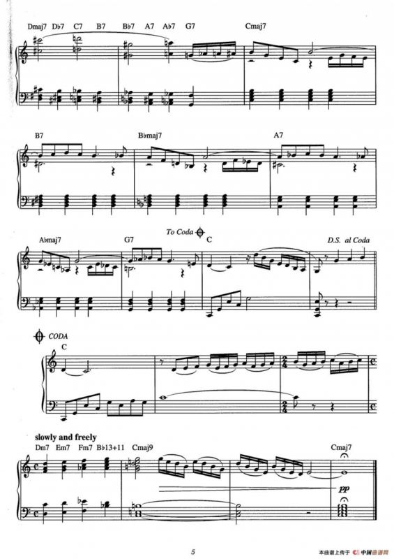 Early Autumn（爵士钢琴酒吧独奏钢琴谱）