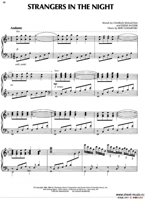 STRANGERS IN THE NIGHT