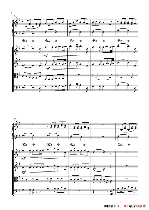 单二部弦乐四重奏