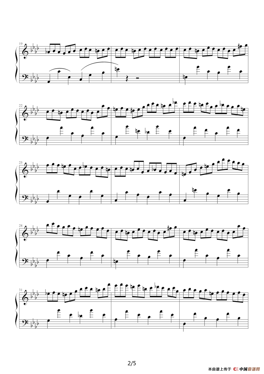 练习曲Op.25 No.2（肖邦曲、欧阳阳制谱版）