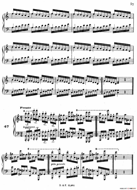 51 Exercises, WoO 6（51首钢琴练习 38—51）