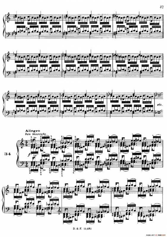 51 Exercises, WoO 6（51首钢琴练习 31—37）