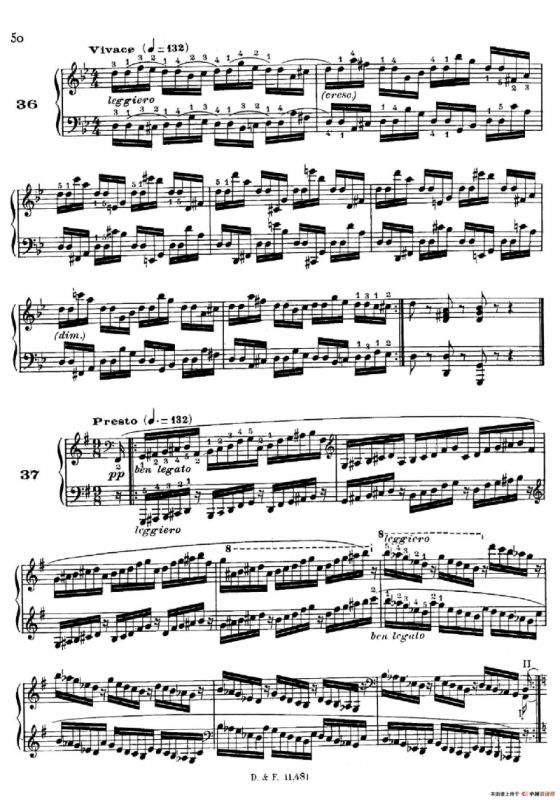 51 Exercises, WoO 6（51首钢琴练习 31—37）