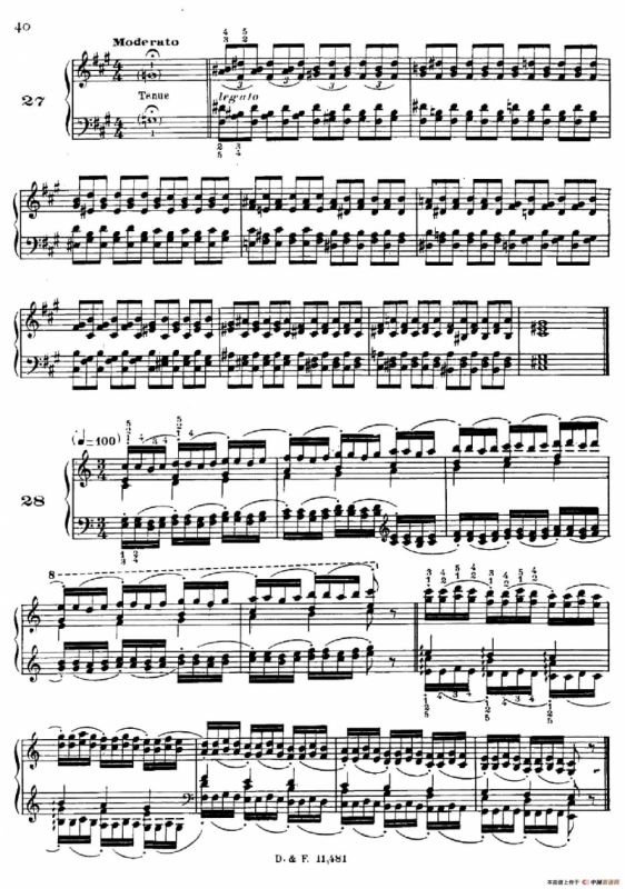 51 Exercises, WoO 6（51首钢琴练习 26—30）