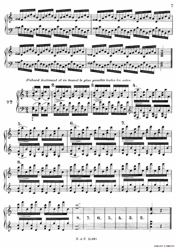 51 Exercises, WoO 6（51首钢琴练习 1—7）