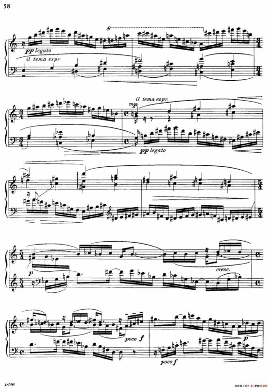 降e小调钢琴奏鸣曲 Op.26 v.4