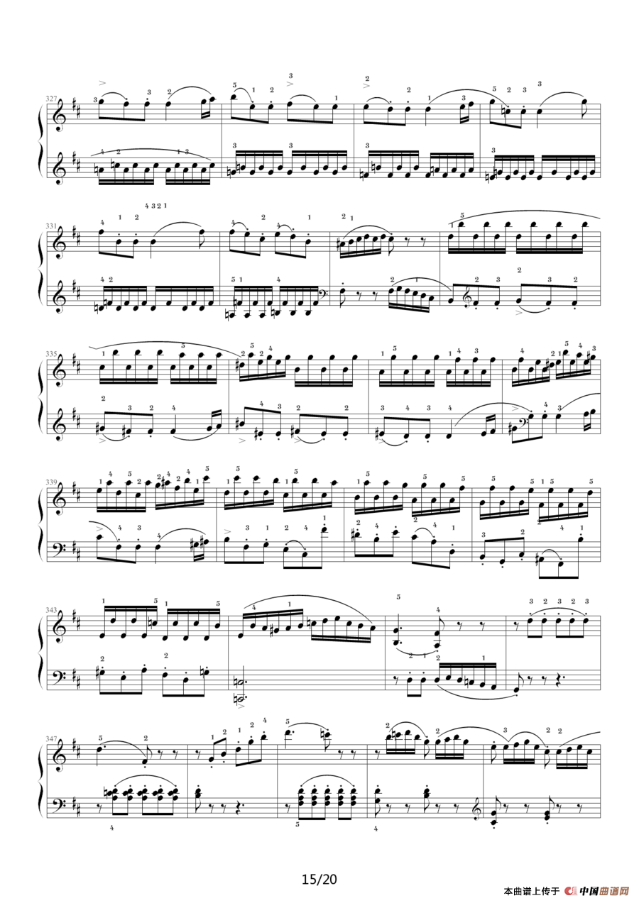 D大调奏鸣曲K.311（完整版）