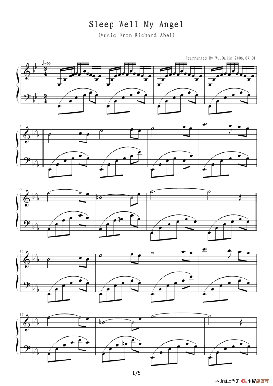 Sleep Well My Angel（好好睡吧,我的天使）