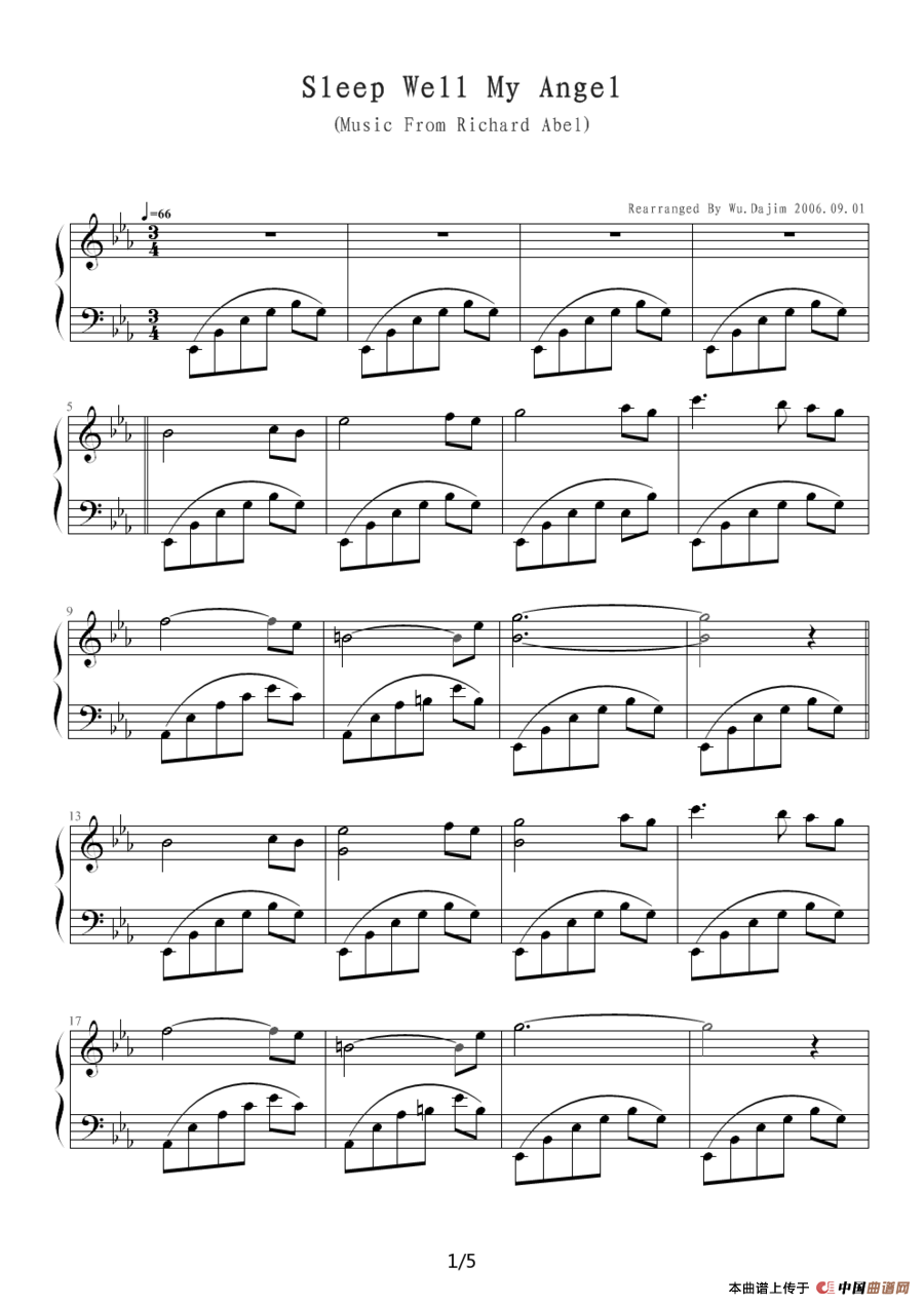 Sleep Well My Angel（好好睡吧,我的天使）