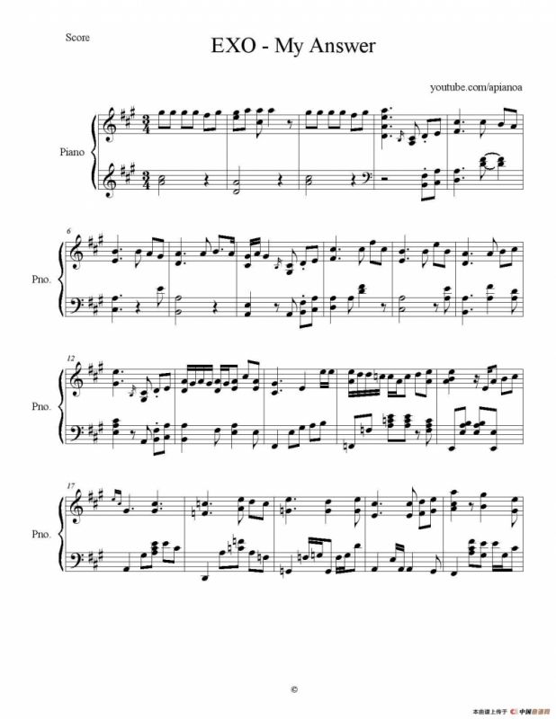 MY ANSWER（我的答案）