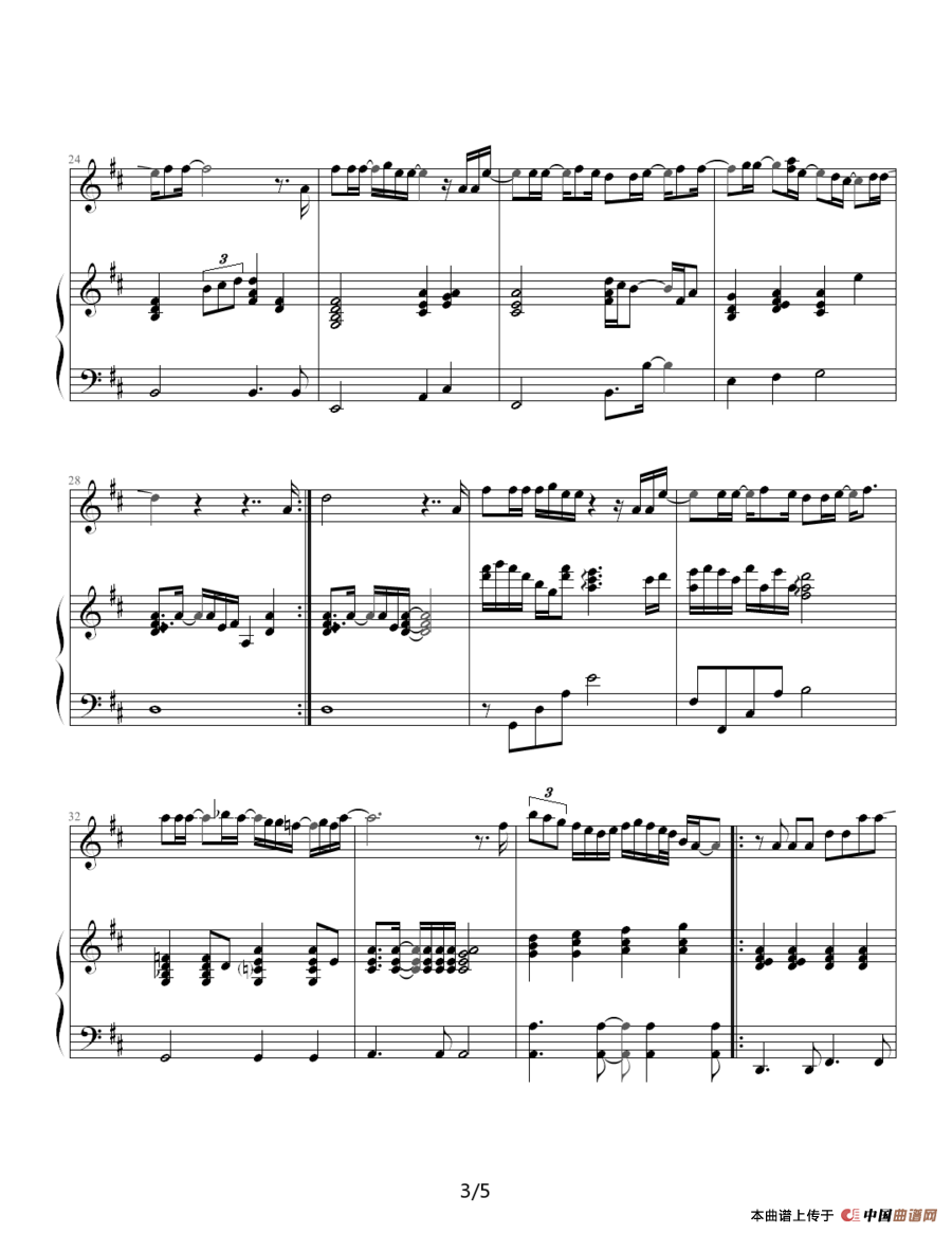 Missing You（钢琴伴奏谱）