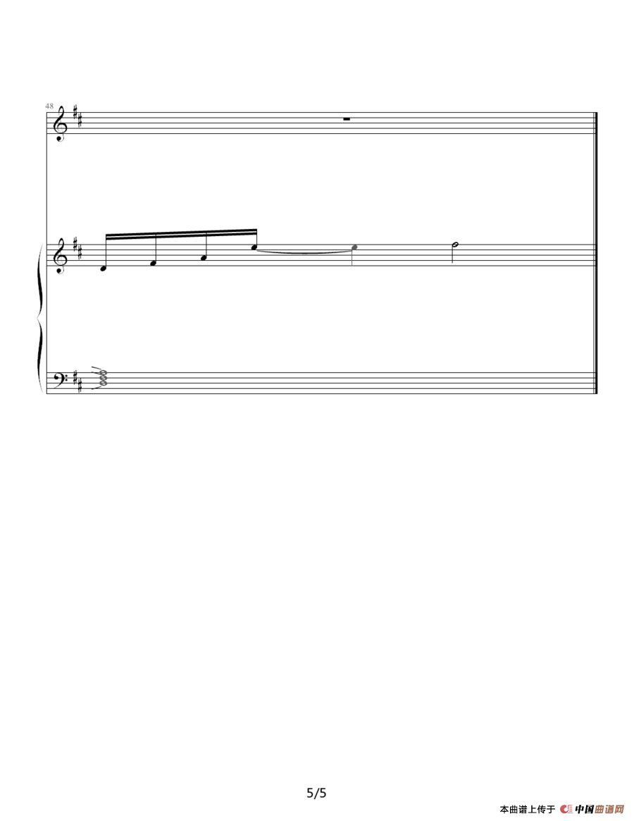 Missing You（钢琴伴奏谱）