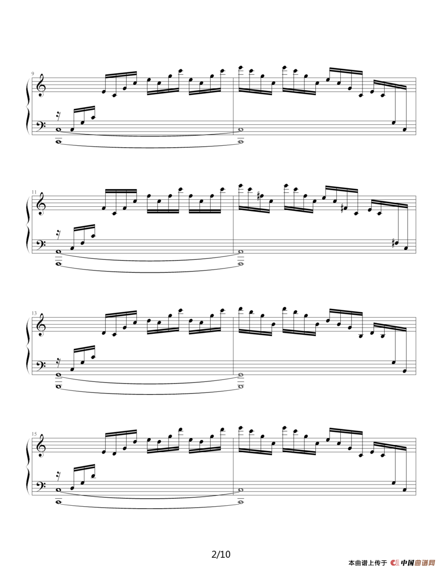 练习曲 Op.10 No.1（ 逃亡圣咏曲）