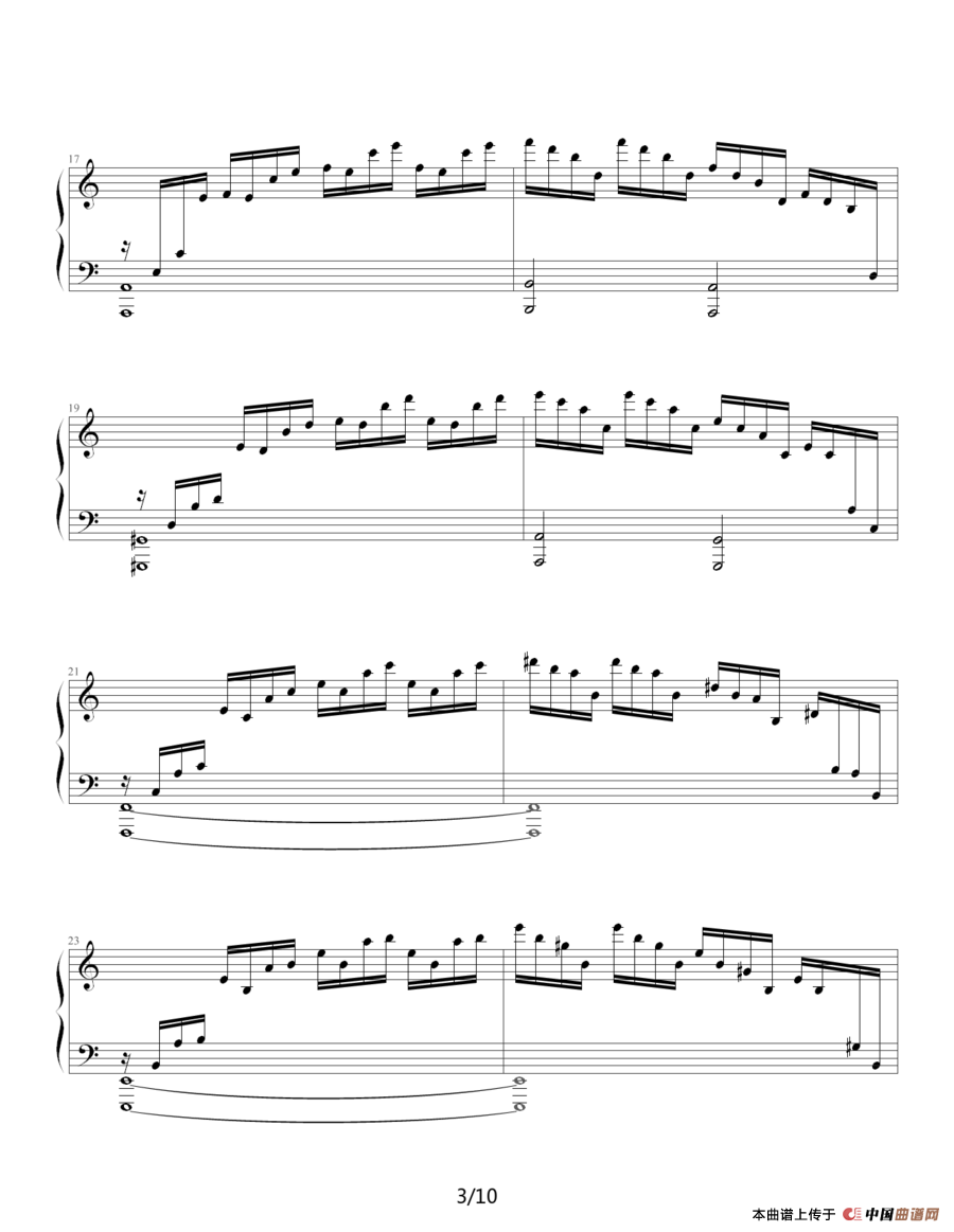 练习曲 Op.10 No.1（ 逃亡圣咏曲）