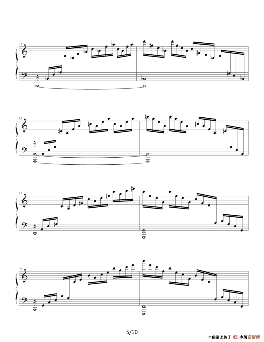 练习曲 Op.10 No.1（ 逃亡圣咏曲）