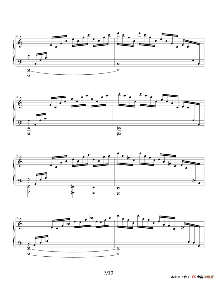 练习曲 Op.10 No.1（ 逃亡圣咏曲）