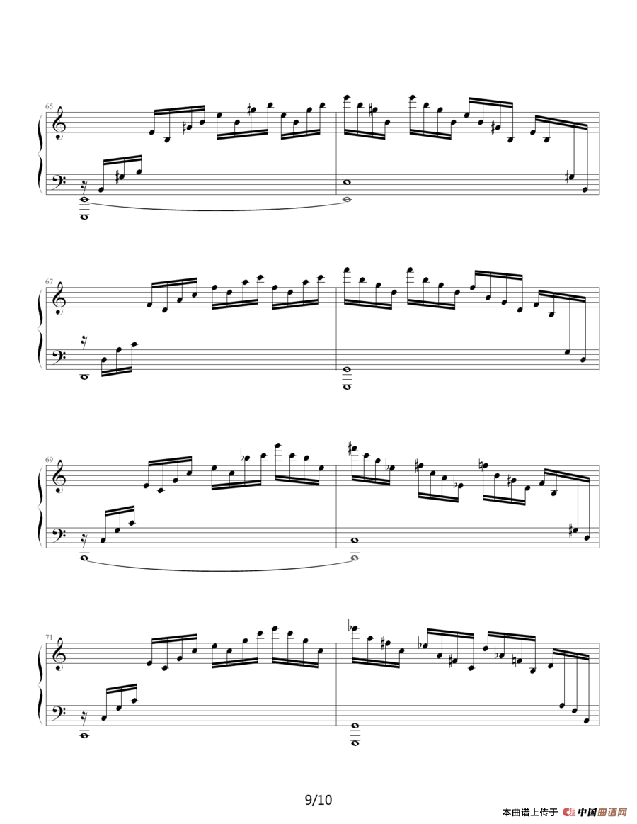 练习曲 Op.10 No.1（ 逃亡圣咏曲）