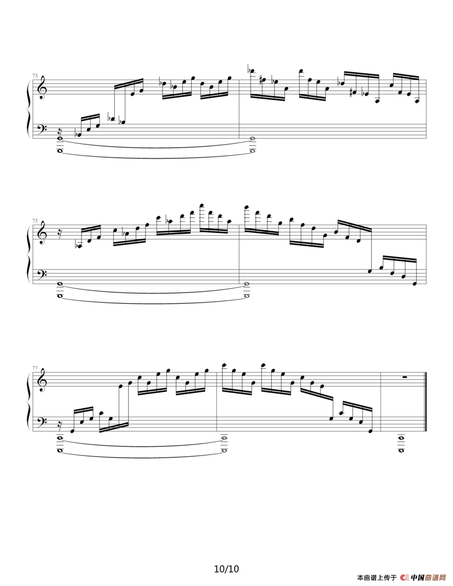 练习曲 Op.10 No.1（ 逃亡圣咏曲）