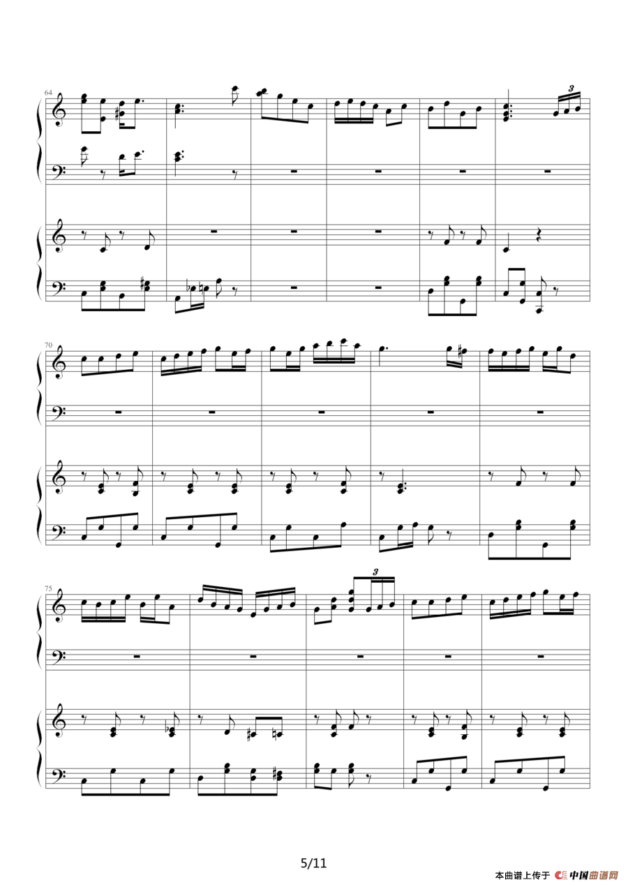 扬基嘟德尔（爵士版）（四手联弹）