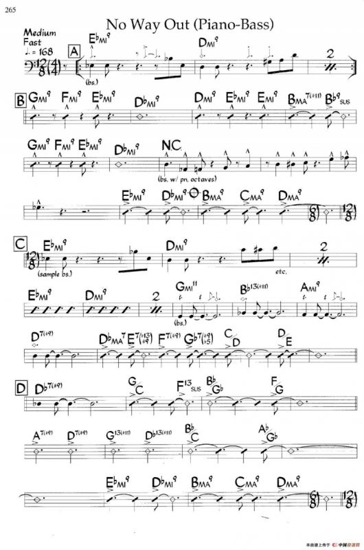 No Way Out（爵士钢琴曲）