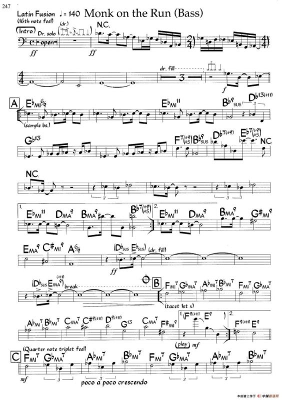 Monk on the Run（爵士钢琴曲）