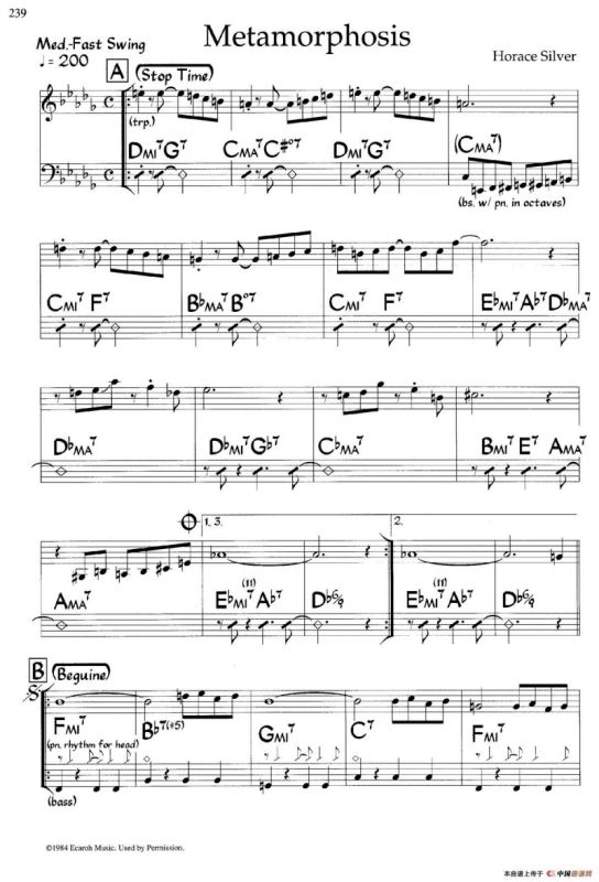Metamorphosis（爵士钢琴曲）