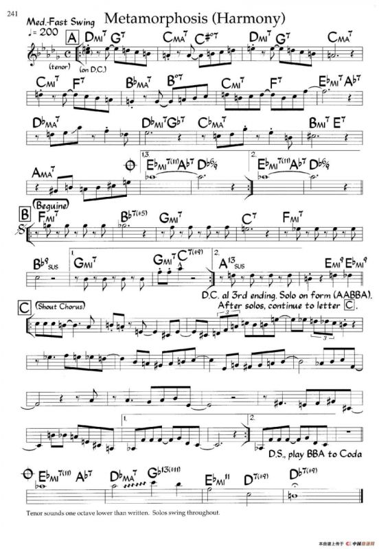 Metamorphosis（爵士钢琴曲）