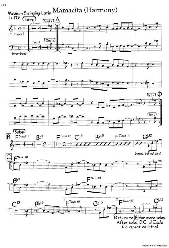 Mamacita（爵士钢琴曲）