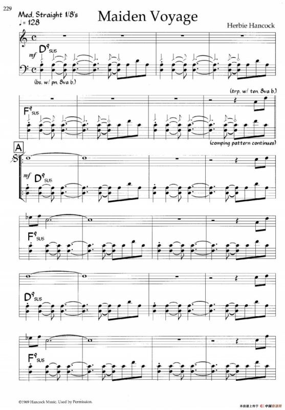 Maiden Voyage（爵士钢琴曲）