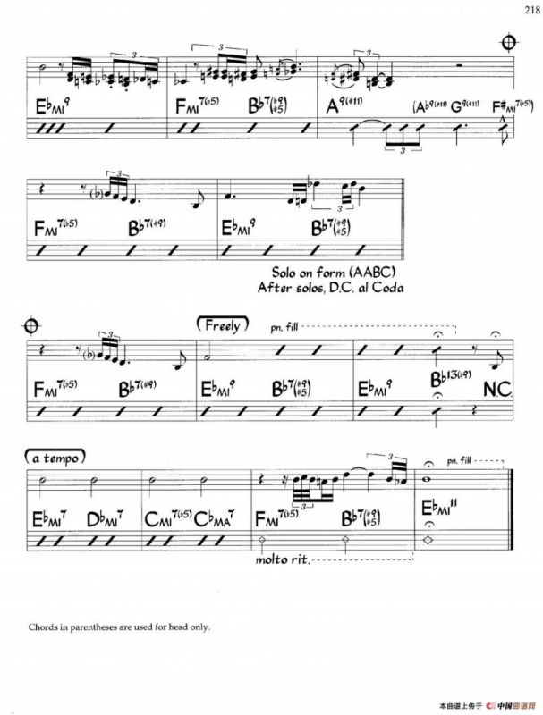 Lonely Woman（爵士钢琴曲）