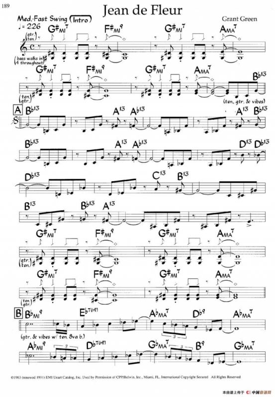 Jean de Fleur（爵士钢琴曲）