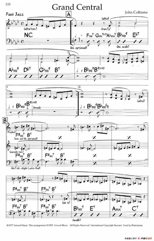 Grand Central（爵士钢琴曲）