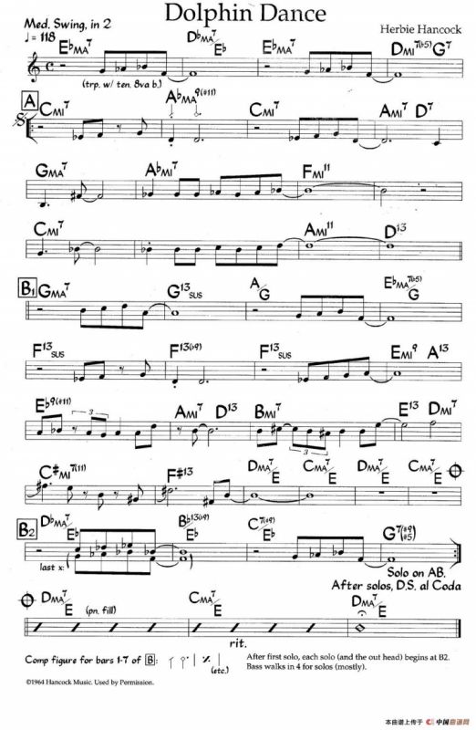 Dolphin Dance（爵士钢琴曲）