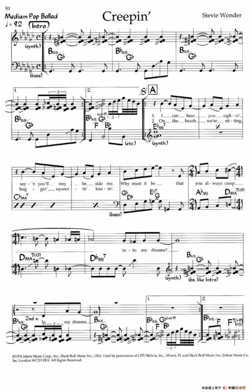 Creepin（爵士钢琴曲）