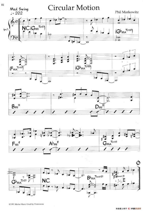 Circular Motion（爵士钢琴曲）