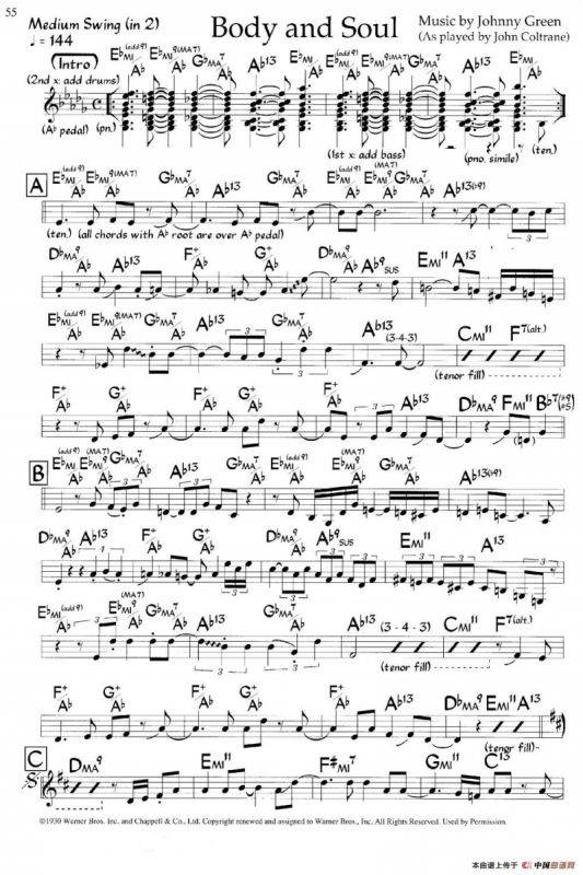 Body and Soul（爵士钢琴曲）