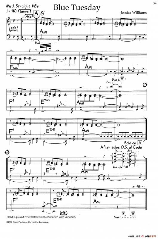 Blue Tuesday（爵士钢琴曲）