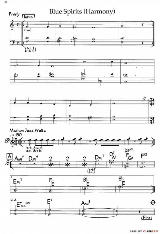 Blue Spirits（爵士钢琴曲）