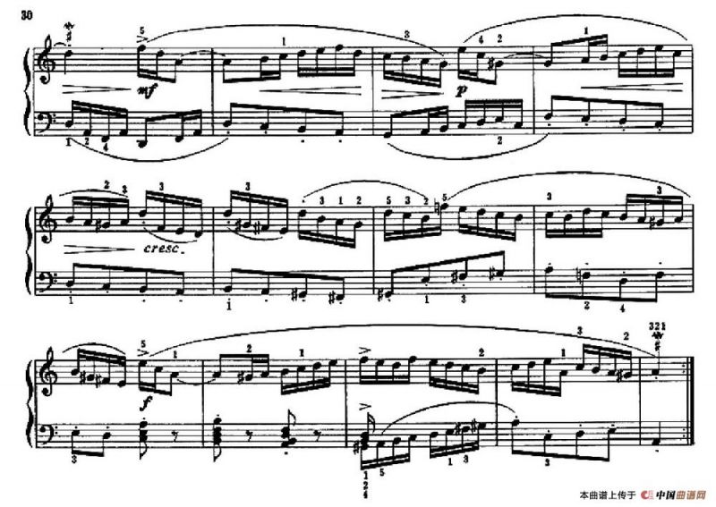 谐谑曲（练习连奏与断奏的对比及两手的独立）