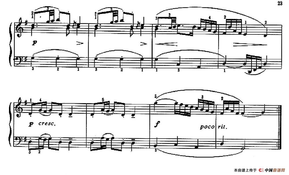 波罗涅兹舞曲（练习强弱的对比及旋律的清晰）