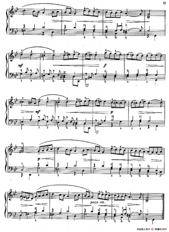 加伏特舞曲（练习分句、渐强渐弱及歌唱般的弹奏）