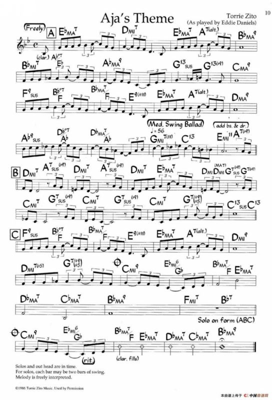 Ajas Theme（爵士钢琴曲）