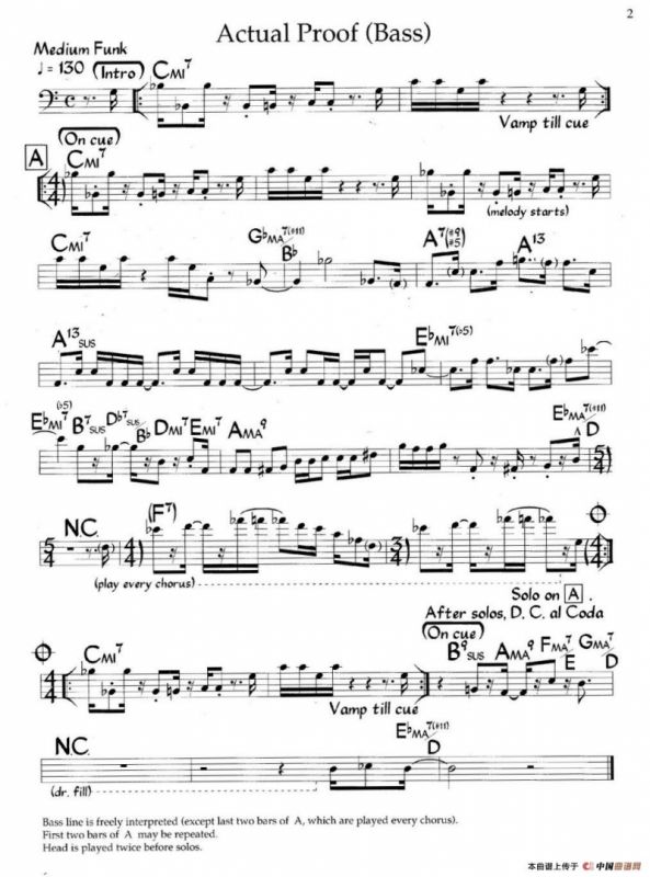 Actual Proof（爵士钢琴曲）