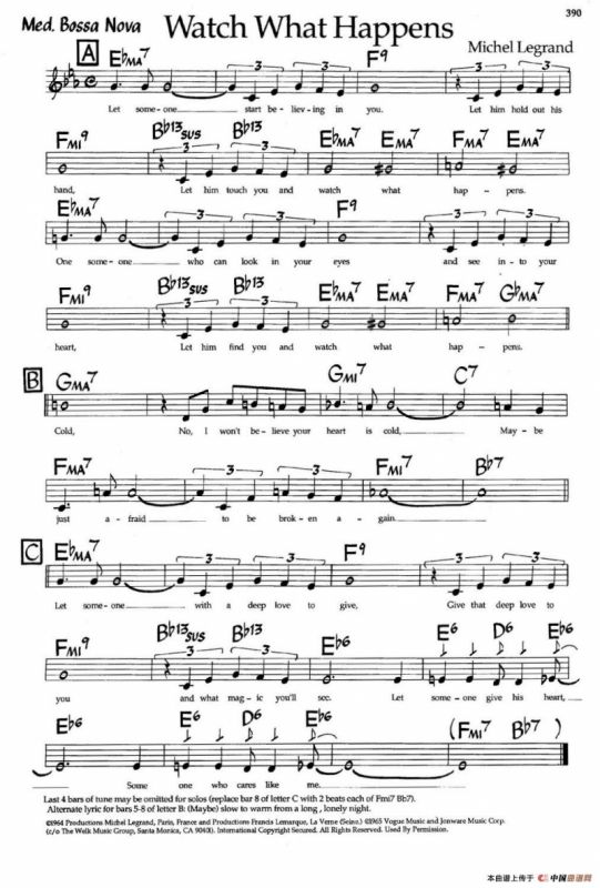 Watch What Happens（爵士钢琴曲）