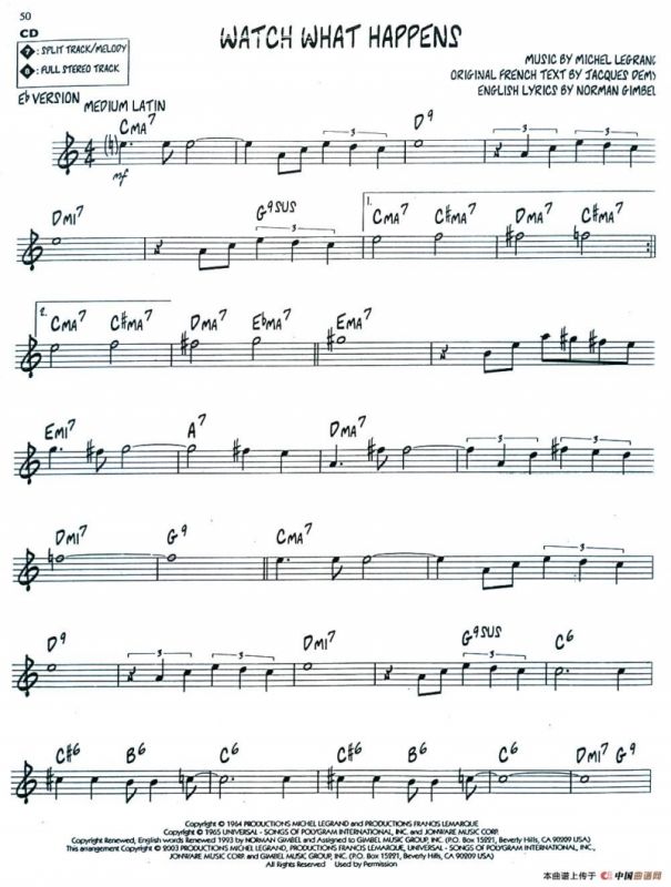 Watch What Happens（爵士钢琴曲）