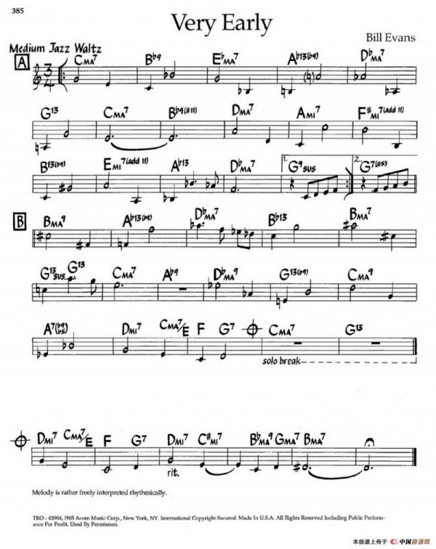 Very Early（爵士钢琴曲）