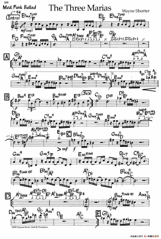 The Three Marias（爵士钢琴曲）