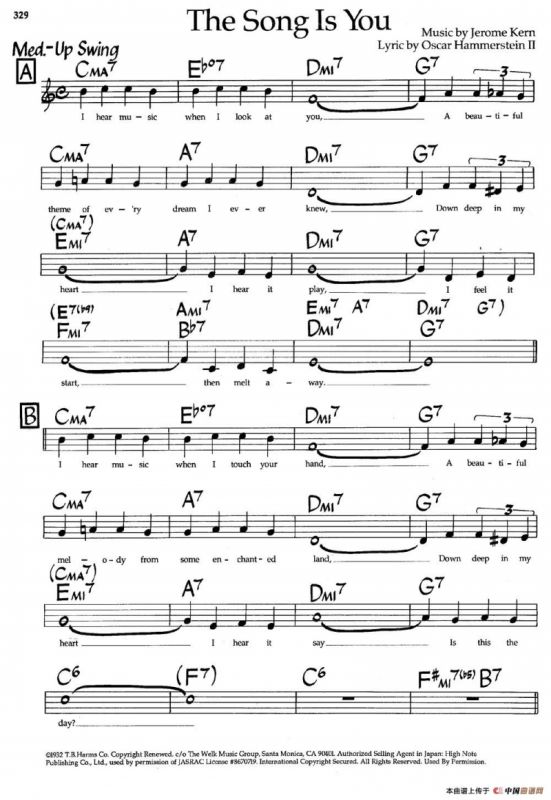 The Song Is You（爵士钢琴曲）