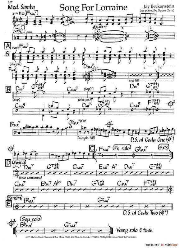 Song For Lorraine（爵士钢琴曲）